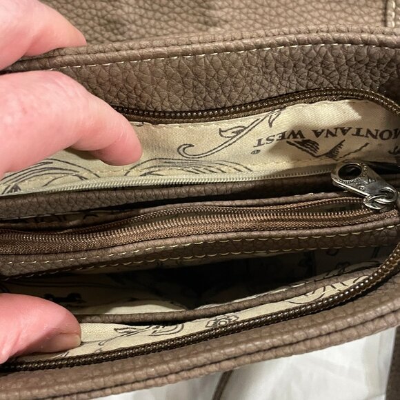 Montana West Shoulder Concealed Carry Purse / Bag Fringe Cowgirls Rodeo Western - Picture 6 of 16